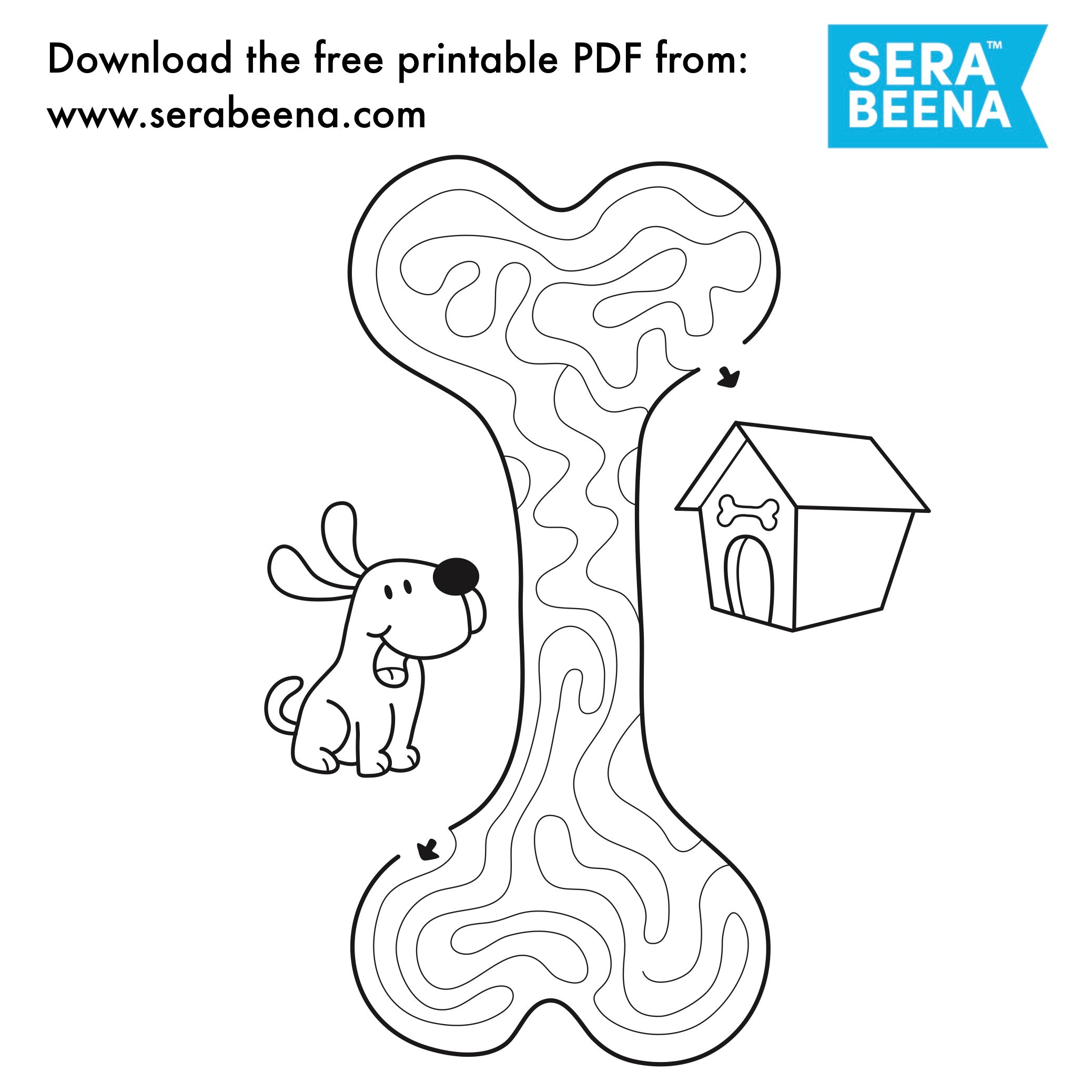 Charlie s Maze Free Printable PDF Activity for Kids Serabeena