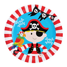 Load image into Gallery viewer, Pirate Party Supplies Set - 72 pcs Plates, Cups & Napkins