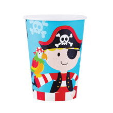 Load image into Gallery viewer, Pirate Party Supplies Set - 72 pcs Plates, Cups & Napkins