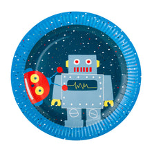 Load image into Gallery viewer, Robot Party Supplies Set - 36 pcs Plates, Cups &amp; Napkins

